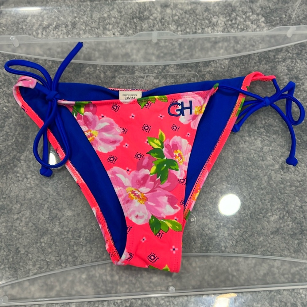 Gilly Hicks Floral String Swim Bikini Bottom - Size S
